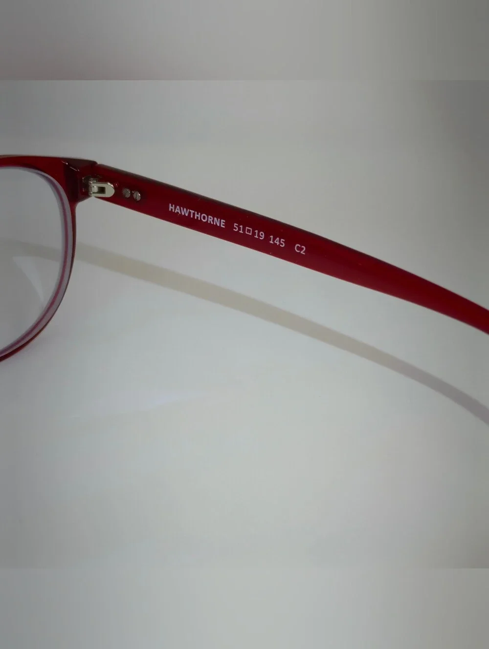 Hawthorne. Candy Apple Red Round Petite Women's Eyewear.